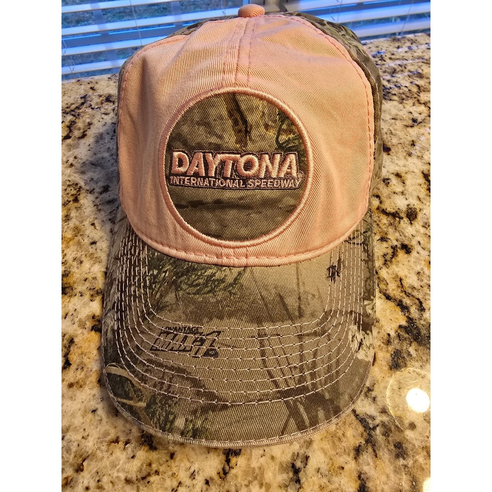 Daytona International‎ Speedway Pink Camo Baseball Cap Women One Size Adjustable